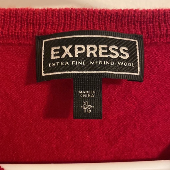 Express Men’s Merino Wool Sweater Size XL - Picture 2 of 3